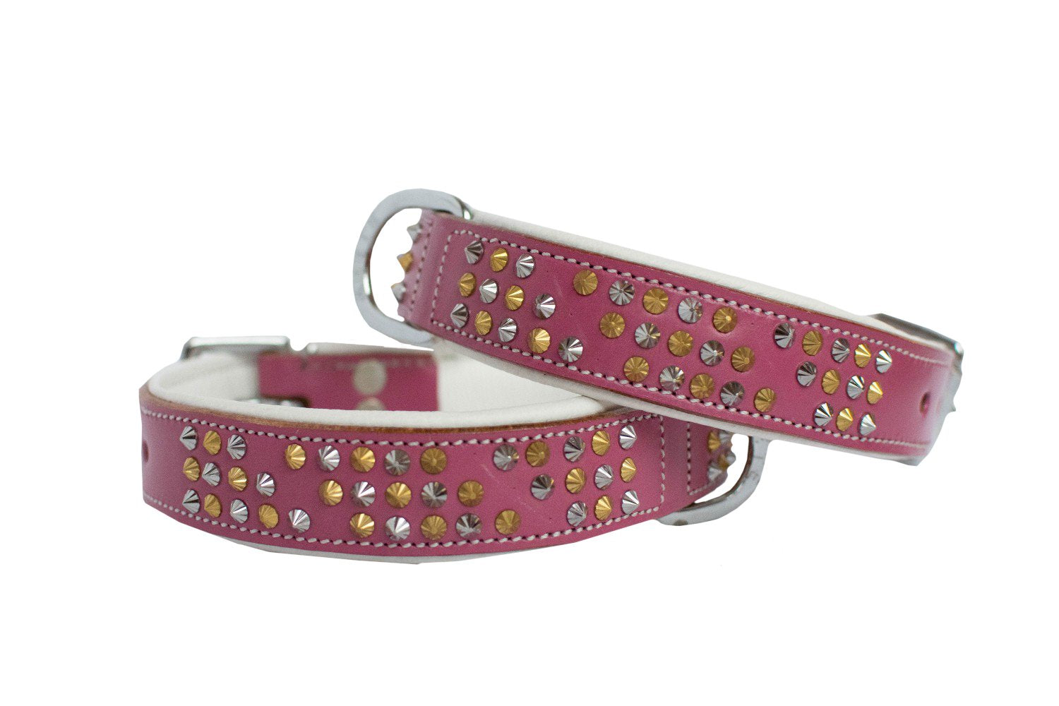 Sporty & Rich Leather Pet Lead - Pink