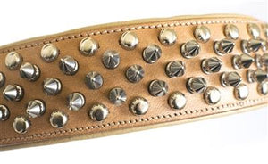 Cesar Buckskin Handmade Leather Collar